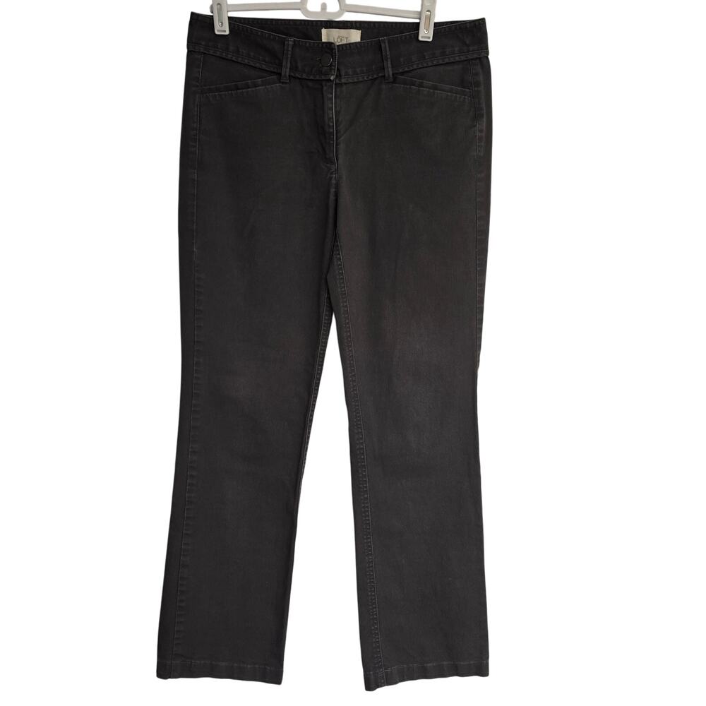 Women's LOFT "Marisa" Gray Casual Pants Trousers | Size 4